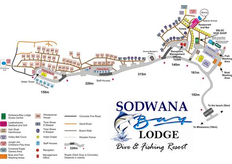 Resort Map - Sodwana Bay Lodge Diving & Fishing Resort