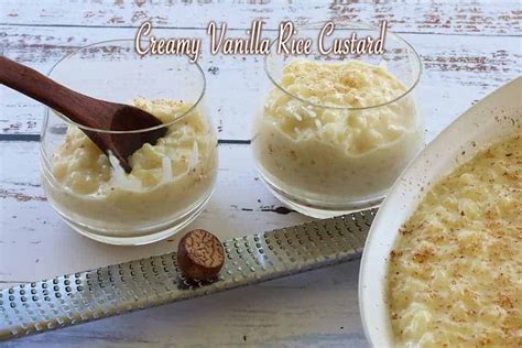 Easy Creamy Vanilla Rice Custard - Recipe Winners