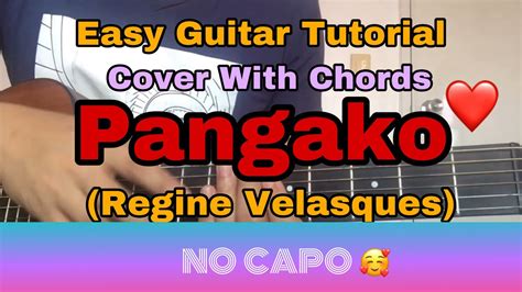 Pangako - Regine Velasques (Guitar Tutorial)with lyrics and Chords ...