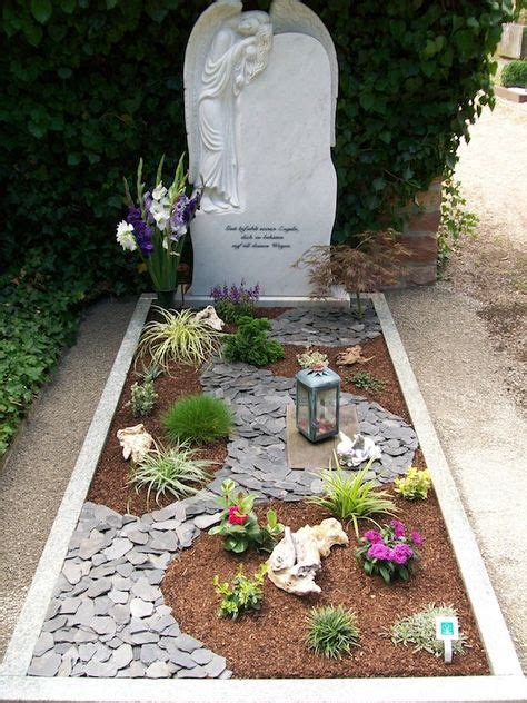 36 Grave gardens ideas | grave decorations, memorial garden, funeral ...