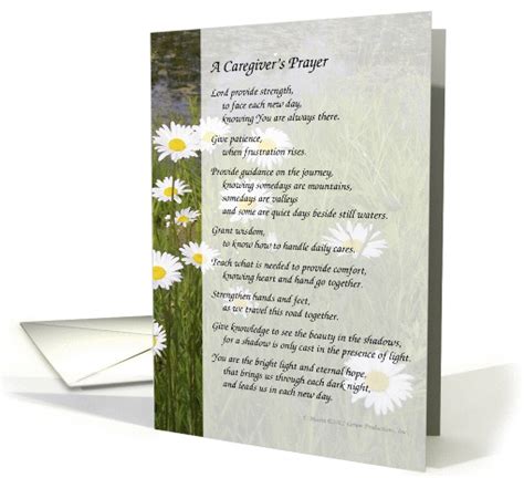 A Caregiver's Prayer card (921629)