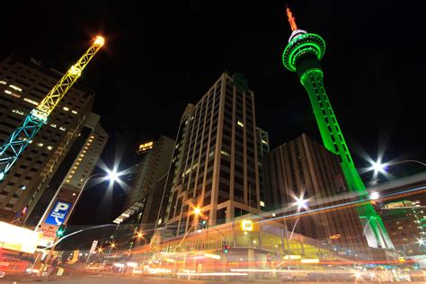 Downtown Auckland at Night - NZ Landscape Prints for sale