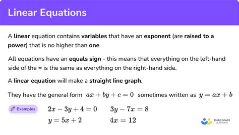 What Is A Linear Equation? (Definition And Examples)