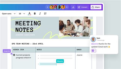 Meeting Minutes: Create Minutes of Meeting Online | Canva