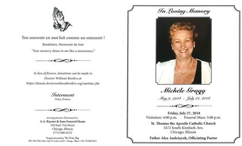 Michele Gragg Obituary | AA Rayner and Sons Funeral Homes