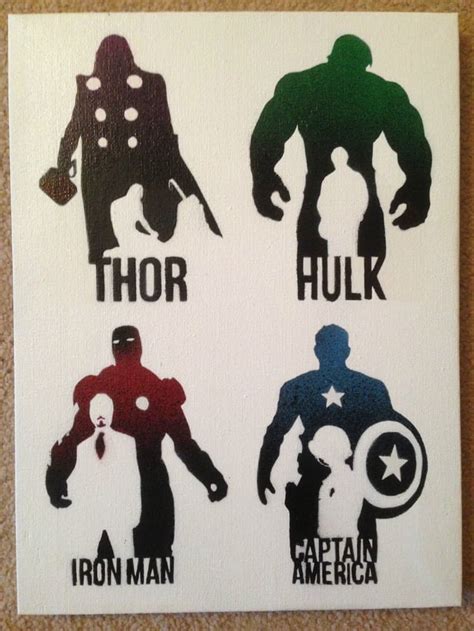 The Avengers - I take no credit for the original design. : r/stencils