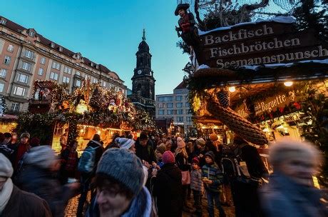 People Attend Opening Striezelmarkt Christmas Market Editorial Stock Photo - Stock Image ...