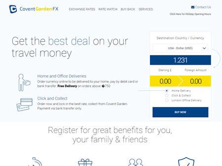 Covent Garden FX Euro Exchange Rates Compared