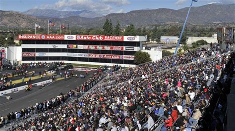 Auto Club Raceway at Pomona, Pomona, CA - home of the first and last NHRA events each year ...