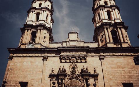 Cathedral De Leon Mexico stock photo. Image of marble - 265707960