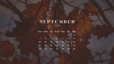 September 2023 Calendar Wallpapers - Wallpaper Cave
