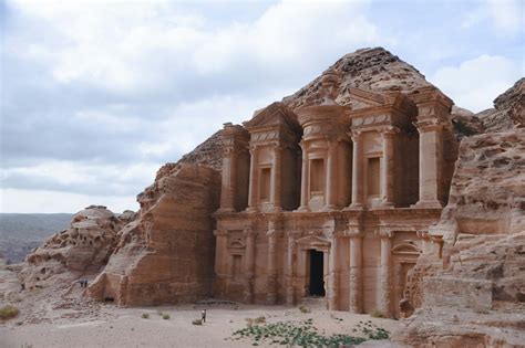 Building Petra Jordan During Daytime Monastery Image Free Photo