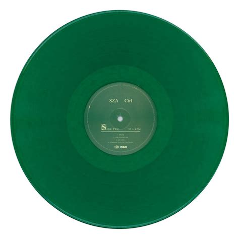 SZA CTRL - Limited Edition Gatefold Green Colored Double Vinyl Record