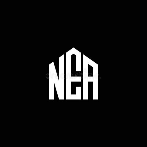 NEA Letter Logo Design on BLACK Background. NEA Creative Initials Letter Logo Concept. NEA ...