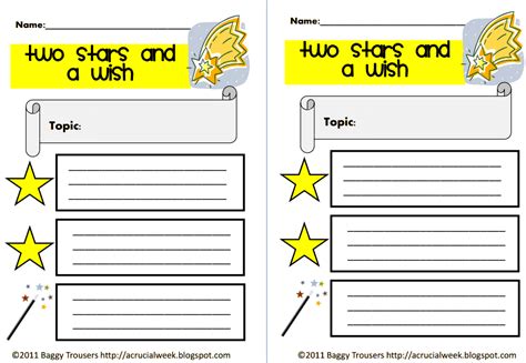 Two Stars and a Wish.pdf - Google Drive | First grade writing, Primary ...