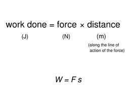 Work Done Equation Physics Gcse