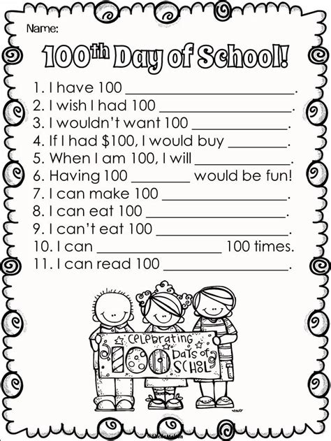 100th day of school second grade worksheet Interactive Worksheet – Edform