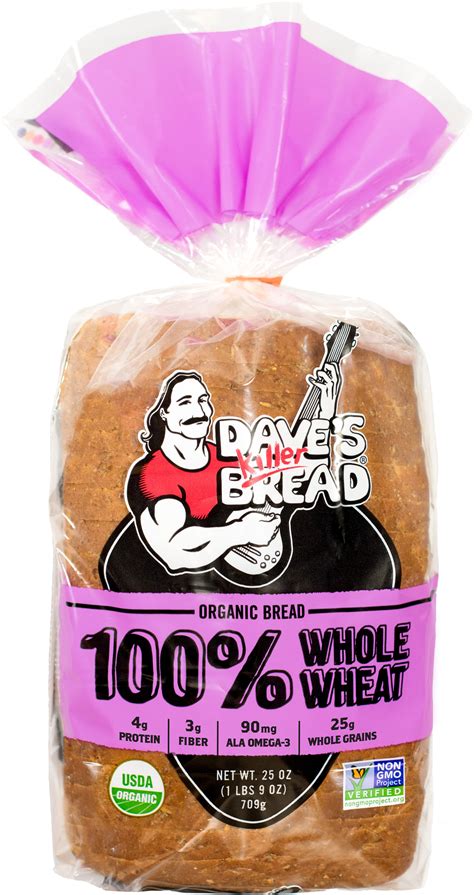 100% Whole Wheat — Dave's Killer Bread | Organic, Non-GMO Project ...