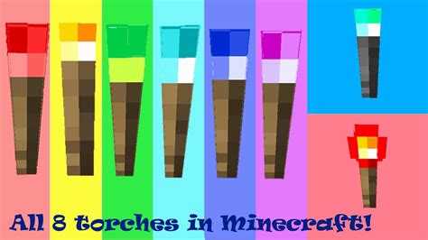 How to make all 8 colored torches in Minecraft Education Edition | Mine ...