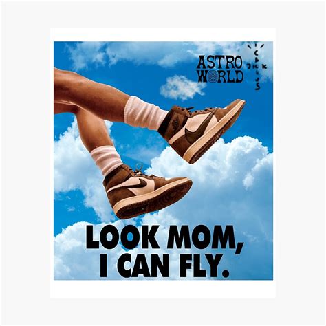 Look Mom, I Can Fly! Travis Scott X Air Jordan Poster Vectored Studios | lupon.gov.ph