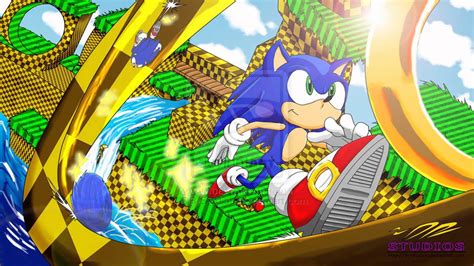 Sonic The Hedgehog Green Hill Zone - 1280x720 Wallpaper - teahub.io