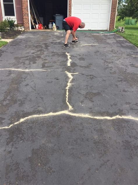 Diy Asphalt Driveway Crack Repair