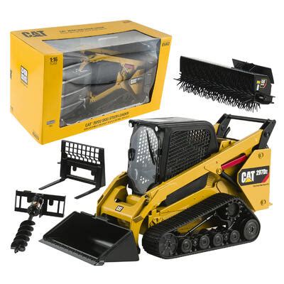 Wholesale 1.16 Cat 297D2 Skid Steer Loader Toy Car YELLOW