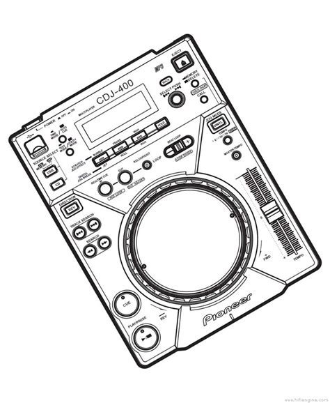 Pioneer CDJ-400 Compact Disc Player Manual | HiFi Engine