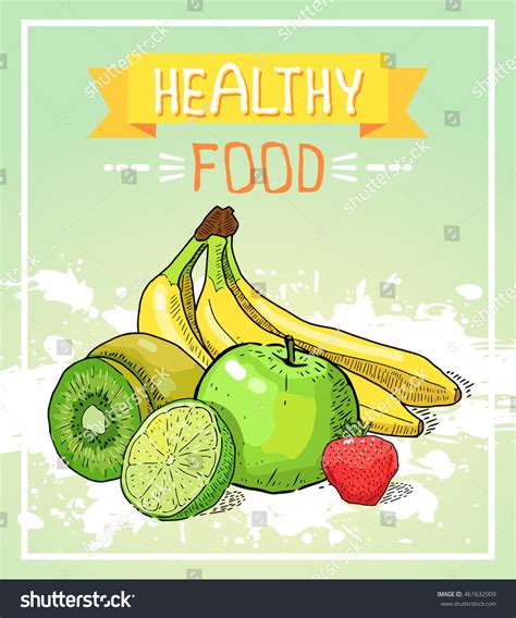 30+ Healthy Food Poster Drawing Pics