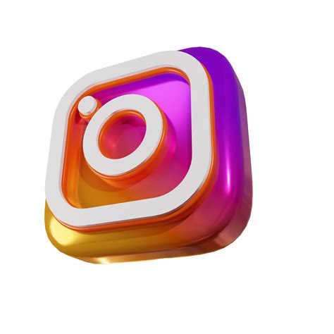 Hochglanz-Instagram-3D-Rendersymbol 9673726 PNG