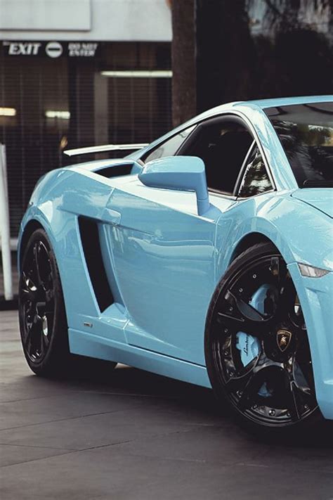 baby blue luxury Lamborghini Gallardo LP560-4 106 St Tire & Wheel now ...