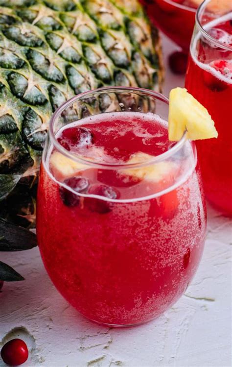 Alcoholic Drinks – BEST Sparkling Cranberry Party Punch Recipe – Easy ...