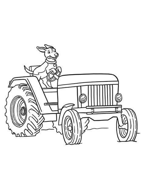 Pulling Tractor Coloring Pages - Neupinavers Coloring Pages