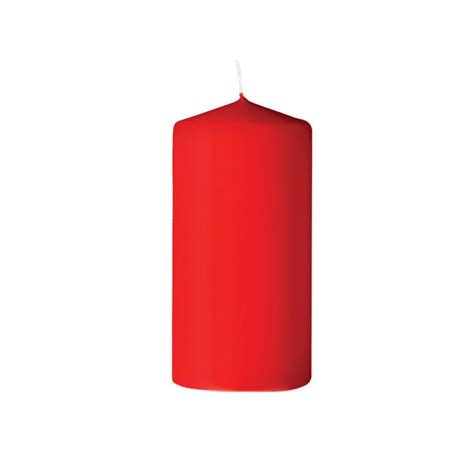 Red Pillar Candles, 3" x 6" - Royal Imports