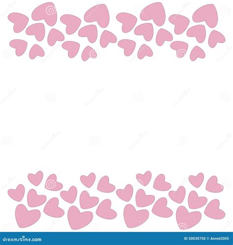 Pink Heart Border. Vector. Cartoon Vector | CartoonDealer.com #84027589