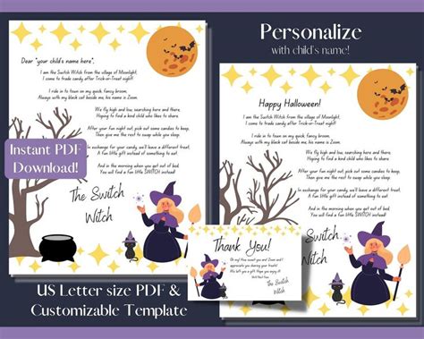 Free Printable Switch Witch Letter | Printable Templates Free