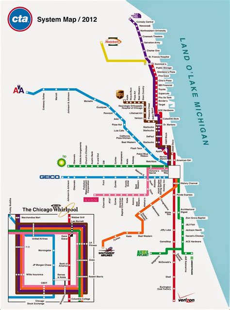 Chicago Transit Map - Free Printable Maps