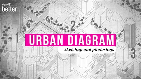 How to : Very Fast Urban Diagram in Sketchup and Photoshop - Dezign Ark