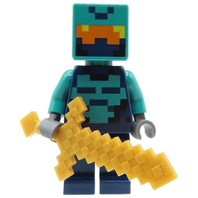 LEGO Minecraft Minifigure - Nether Hero - Extra Extra Bricks