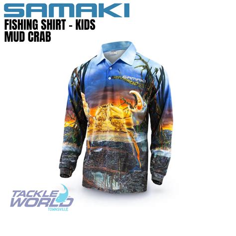 Samaki Fishing Shirt Mud Crab Kids