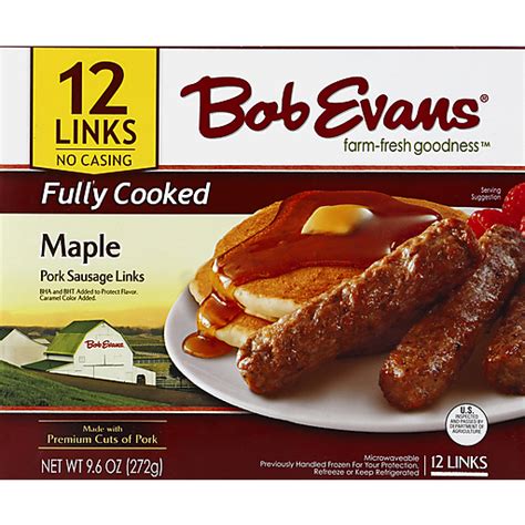 Bob Evans Pork Sausage, Links, Maple | Sausage | Food Fair Markets