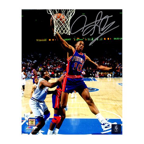 Dennis Rodman Signed Detroit Pistons Rebound Action Photo // 8" x 10" - Schwartz Sports - Touch ...