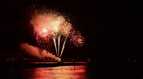 New Year's Eve fireworks shot over Fort Pierce's Indian River Lagoon