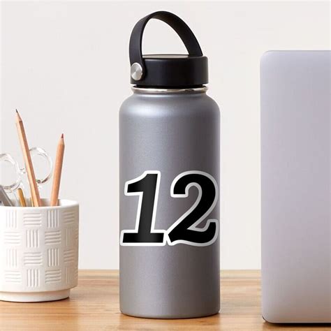 "Number 12" Sticker for Sale by t-shirtella | Redbubble