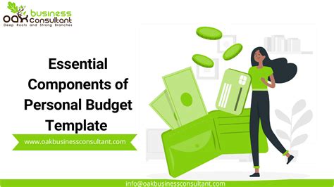 Essential Components of Personal Budget Template - Oak Business Consultant