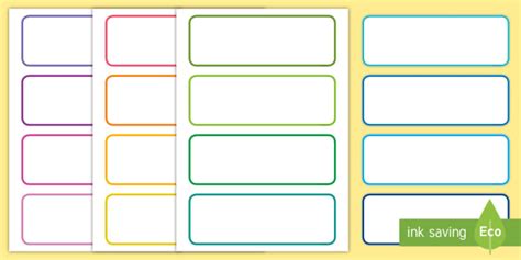 Editable Drawer - Peg - Name Labels (Blank) - Classroom Label