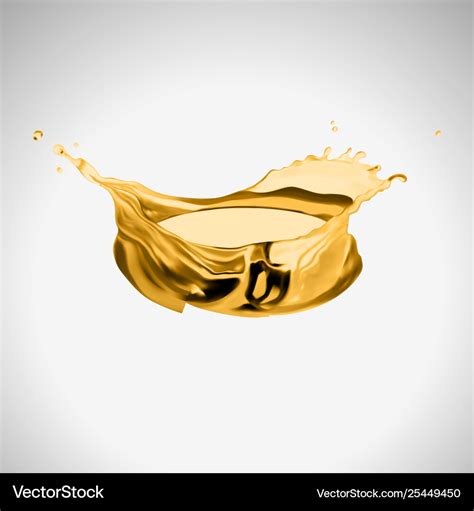 Beer splash isolated on light background Vector Image