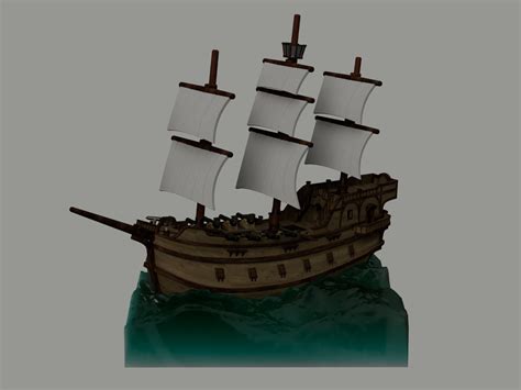 Sea of Thieves Galleon Ship 3D Print .STL File - Etsy