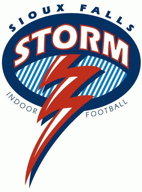 Sioux Falls Storm Primary Logo - Indoor Football League (IFL) - Chris ...