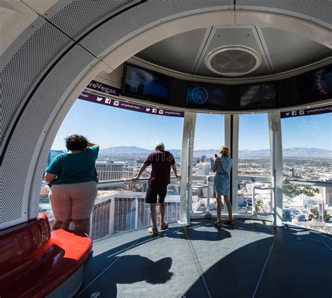 Tourists Overlooking the Las Vegas Strip on the High Roller Ferris Wheel Editorial Image - Image ...